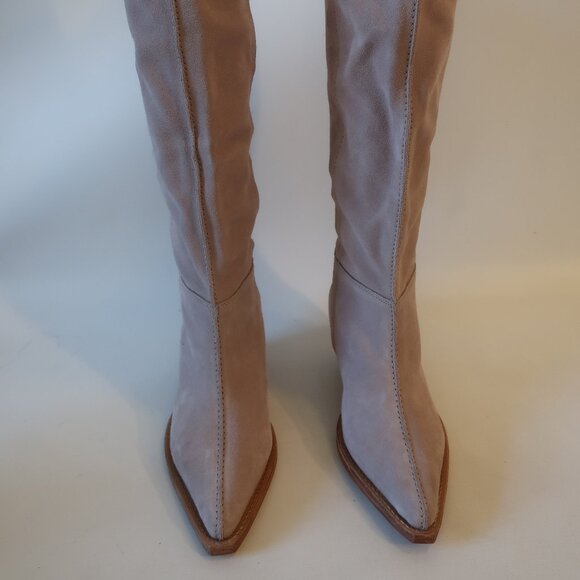 NWOB Womens Free People Beige Suede Western Boots 36 US/6 - Picture 5 of 12